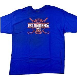 New Champion NHL Islanders Men US 2XL Blue T-Shirt Heritage Tee Athletic XXL